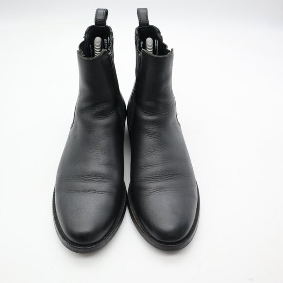 Thursday  Everyday Boots Duchess Chelsea Women's 7.5 Black Leather Boots Pull On - Picture 2 of 9